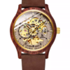 Wooden watch, automatic men's mechanical watch, waterproof, stylish, luminous, trendy, hollowed-out wood.